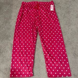 Gabriella by 10W Apparel Heart Patterned Pajama Pants